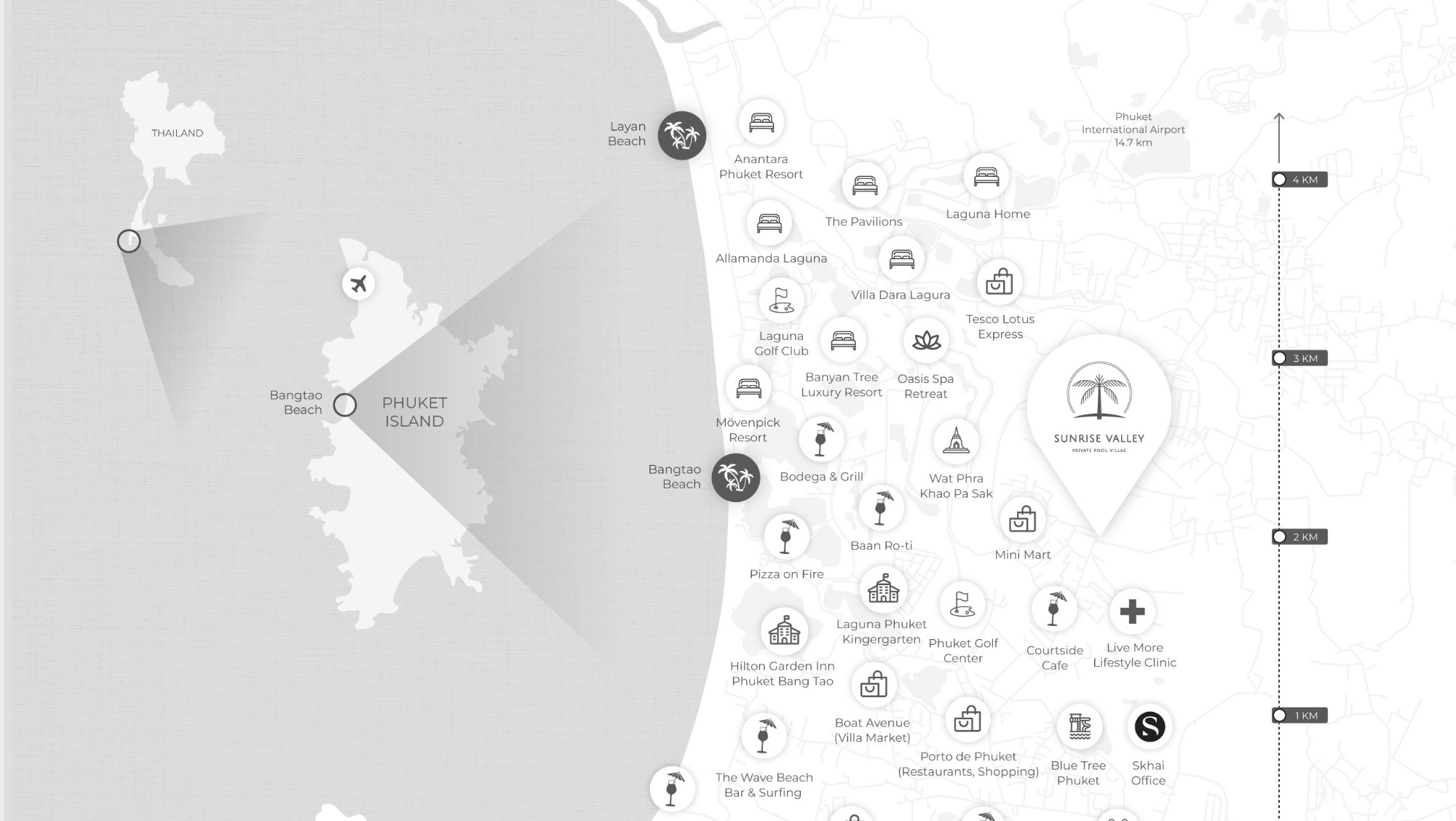 Sunrise Valley Location Map